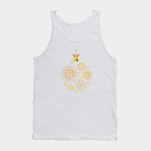 Christmas. Snowflakes and Christmas toy Tank Top